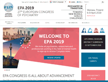 Tablet Screenshot of epa-congress.org
